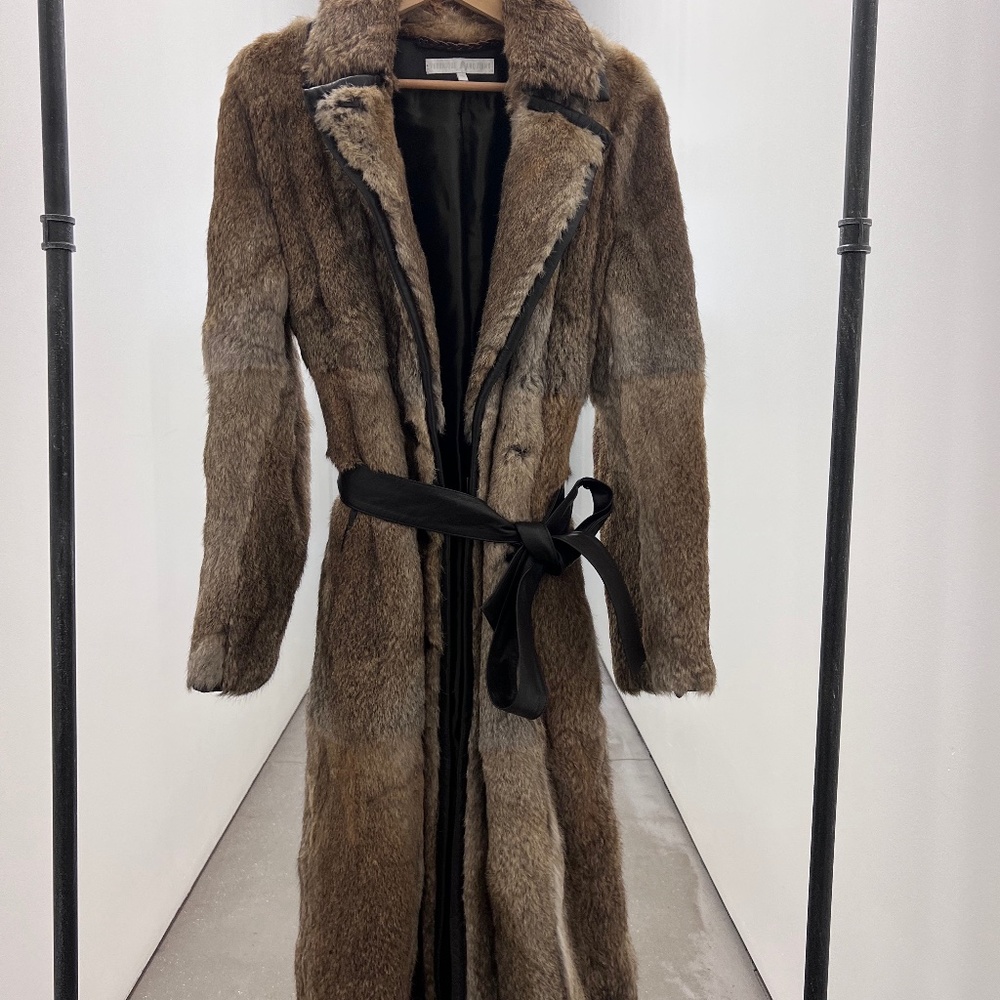 veronique branquinho fur coat